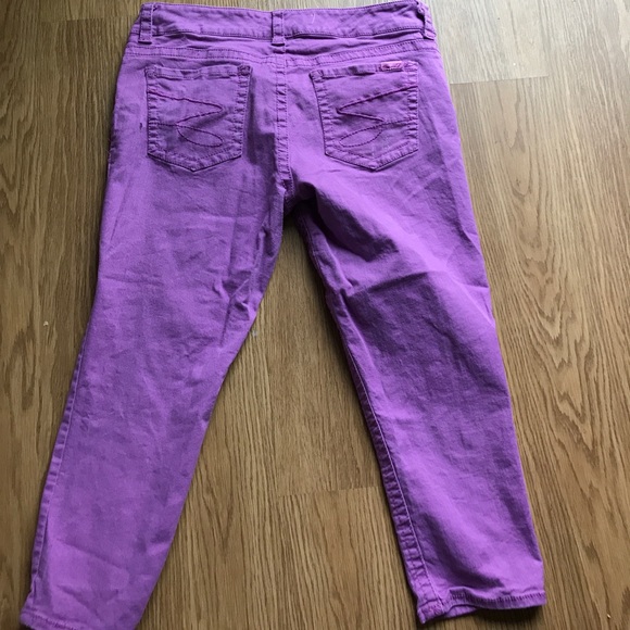 Seven7 size 14 women's purple  crop jeans - Picture 1 of 4